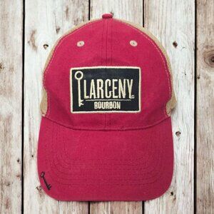 Larceny Bourbon Mesh Snapback Cap Trucker Embroidered Logo Patch Baseball Hat